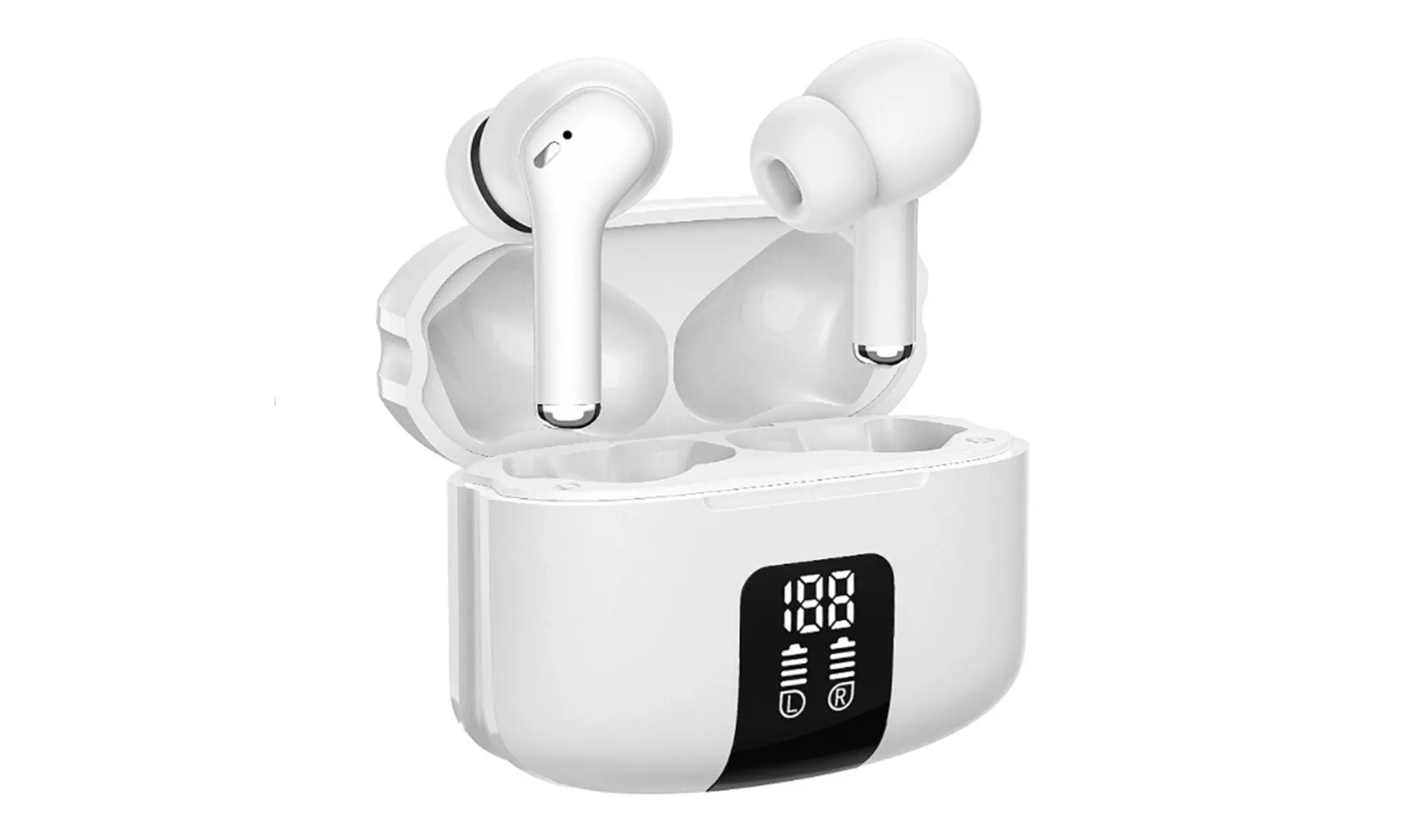 Dual Noise Cancelling Wireless Earbuds 5.3 Stereo Bluetooth Waterproof Earphones