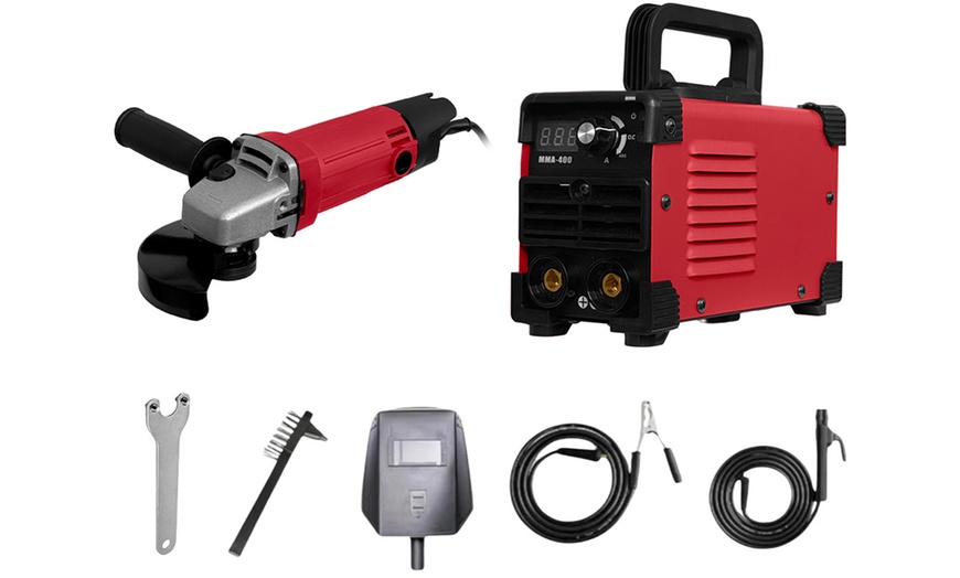 Image 2: Complete MMA-400 inverter las- en slijpset