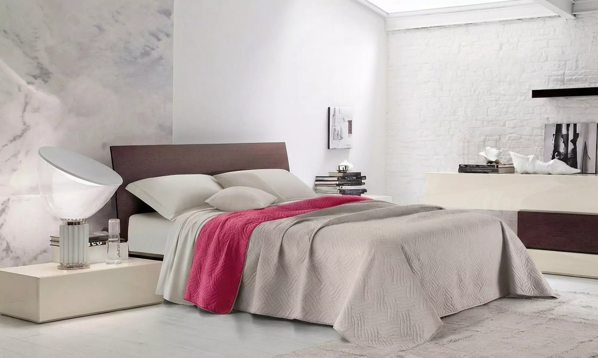 Tweekleurige sprei voor over je bed