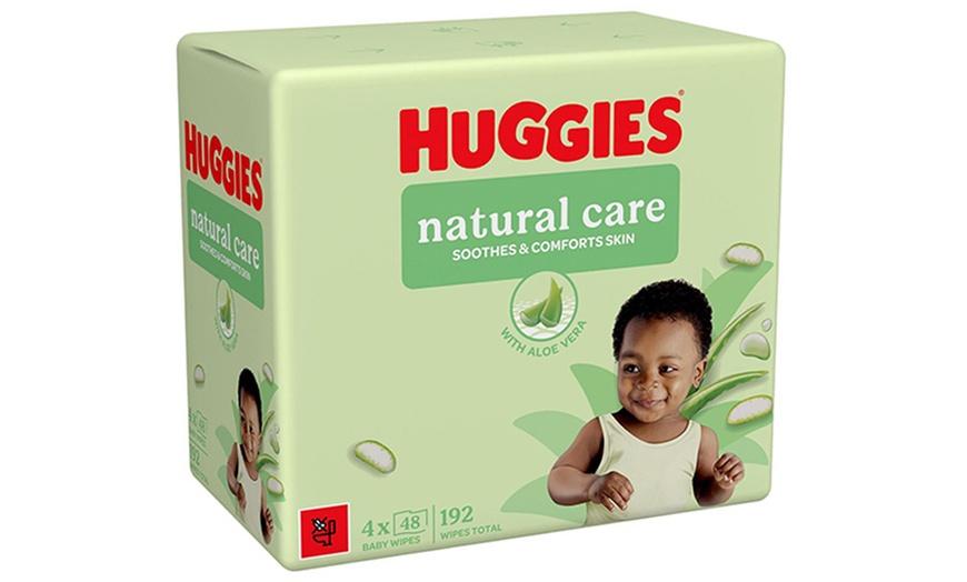 Image 4: Up to 6-Pack Huggies Natural Care PF Baby Wipes Sensitive Unscented