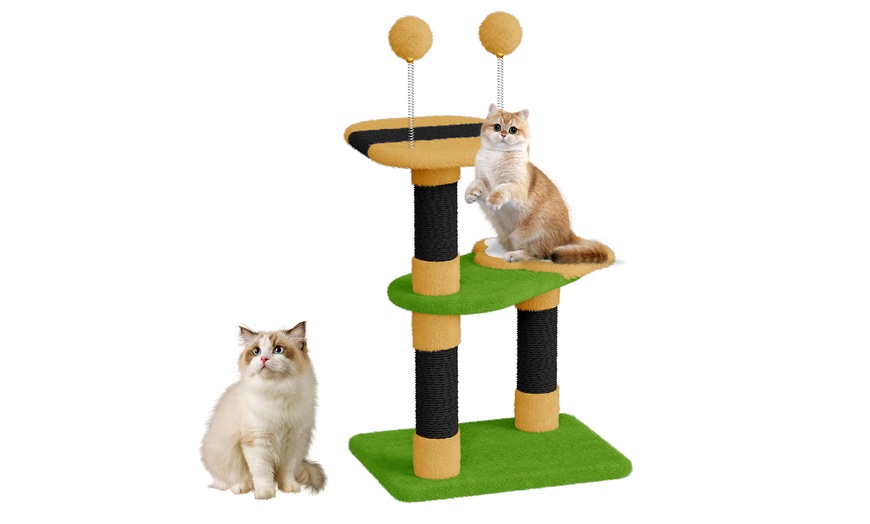 Image 2: 70, 79 or 131cm Multi Level Indoor Cat Tree