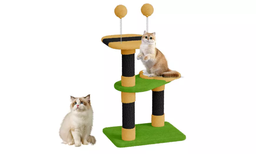 Image 2: 70, 79 or 131cm Multi Level Indoor Cat Tree