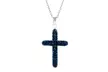 Sterling Silve Cross Necklace With Crystals From Swarovski - Second Medium