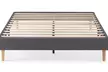 Gepolstertes Bettgestell „Eris“ mit Lattenrost in der Farbe und Größe nach Wahl - Second Medium