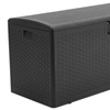 Image 8: HDPE Heavy-Duty Water-Resistant Rattan-Effect Deck Box