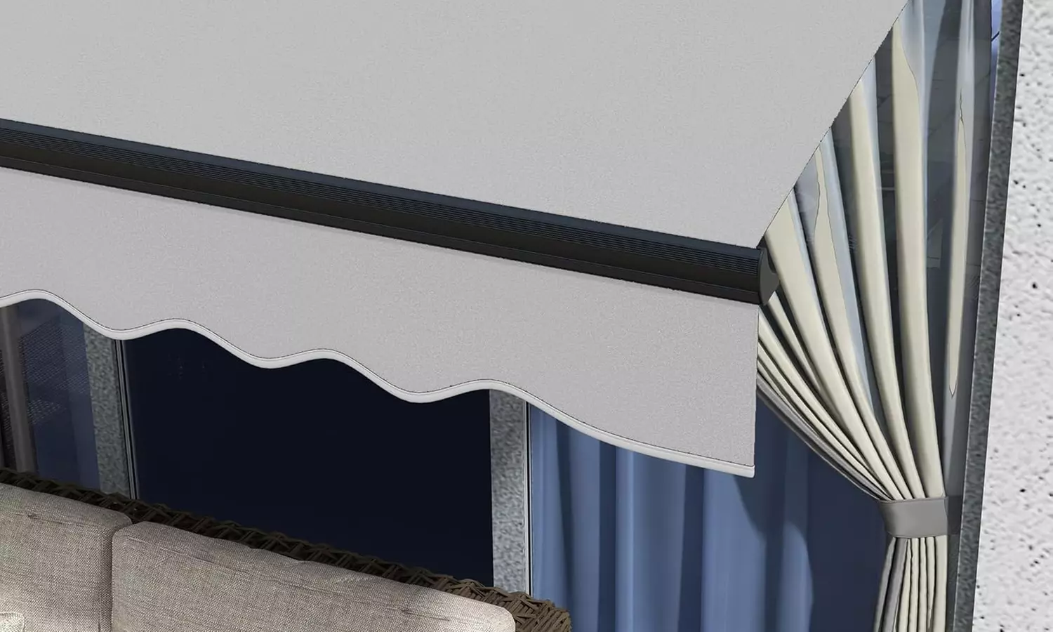 Outsunny 3 x 2m Electric Awning with Remote Controller