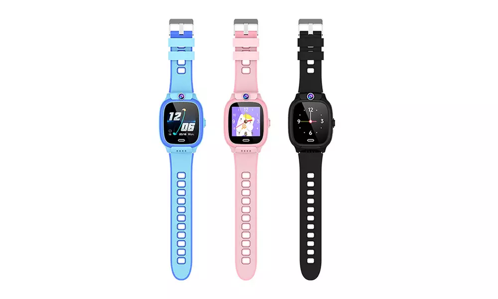 4G Kids' GPS Tracker Smart Watch Available in Pink, Black, or Blue
