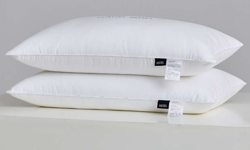 Image 27: Pure Cotton Luxury Hotel Pillow Duo
