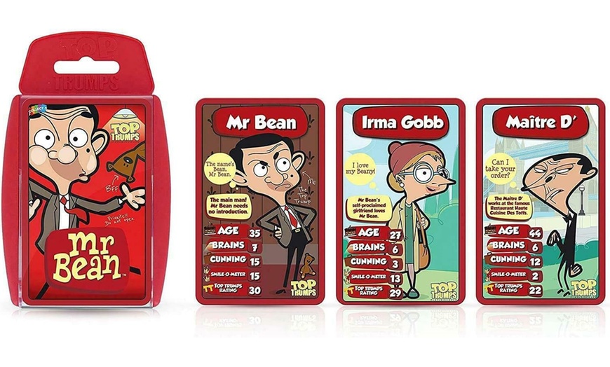 Image 1: Winning Moves Mr Bean, Elf on the shelf, Football Managers Top Trumps