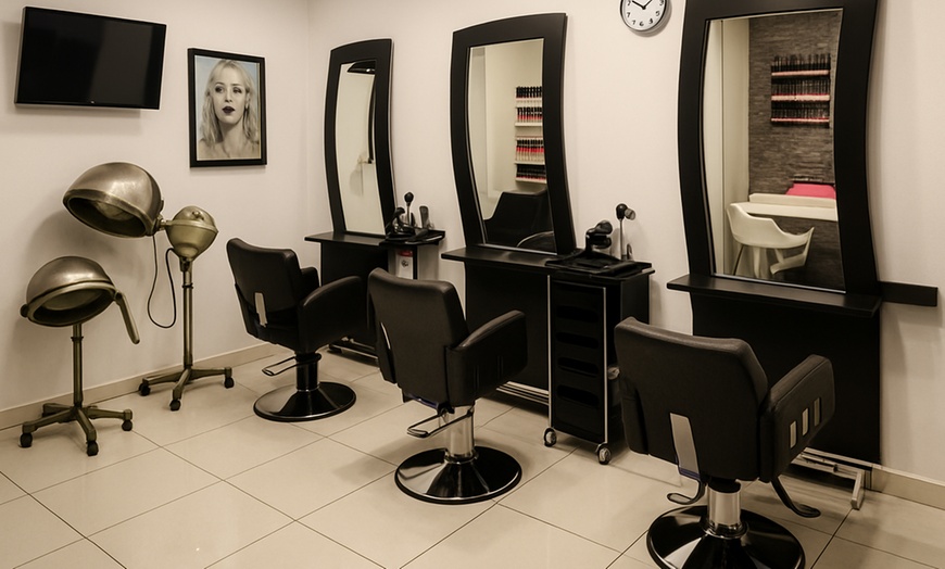 Image 3: Transform with Hair Wash, Blow-dry, Roots Color, Haircut, & More