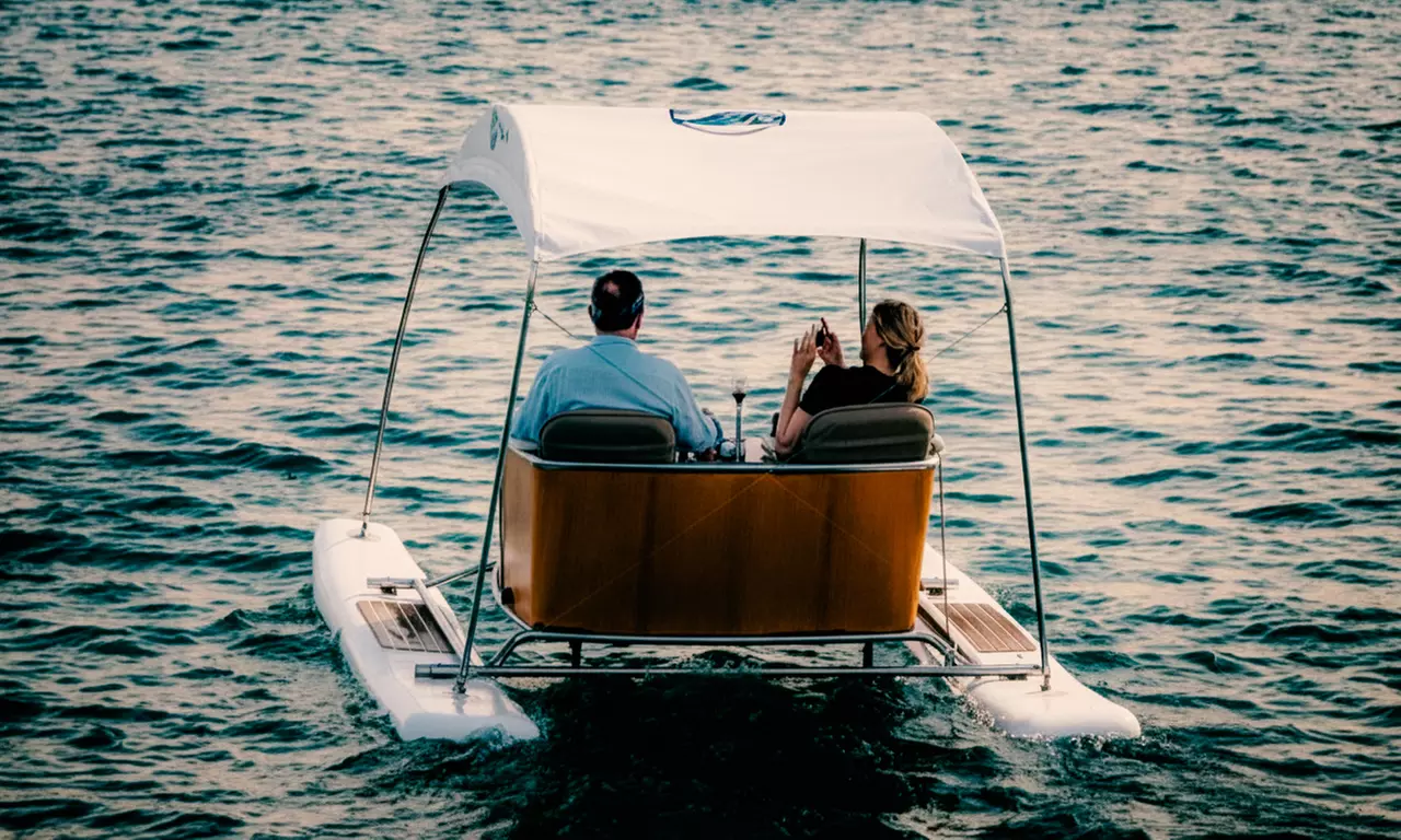 Explore 15 or 30-Minute Luxury E-Catamaran Tour for 2 or 4 People