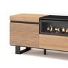 Image 11: Mueble para TV con acabado en roble y opción a chimenea eléctrica