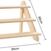 Image 2: Four Tier Natural Pine Wood Desktop Display Stand