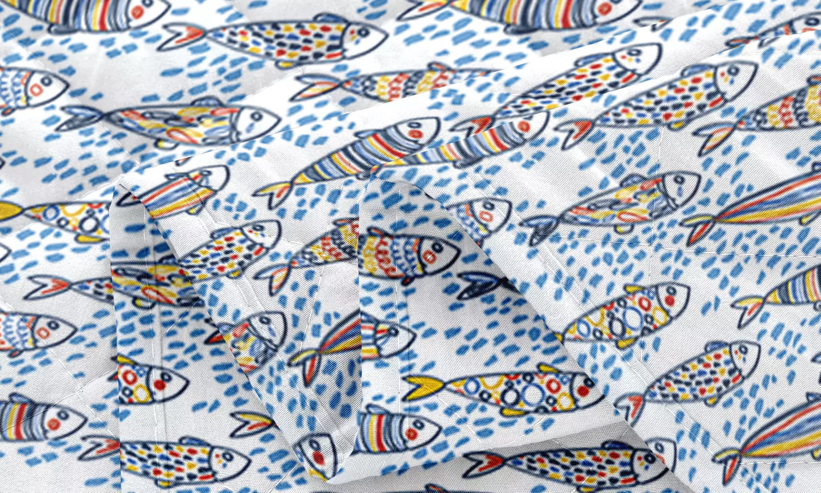 Tweezijdig bedrukte deken