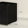 Image 8: HomCom 46L Lockable Countertop Fridge