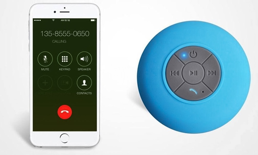 Image 2: Enceinte Bluetooth étanche avec ventouse