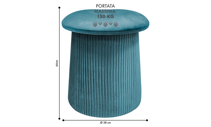 Image 19: Pouf im Pilz-Design mit integriertem Stauraum