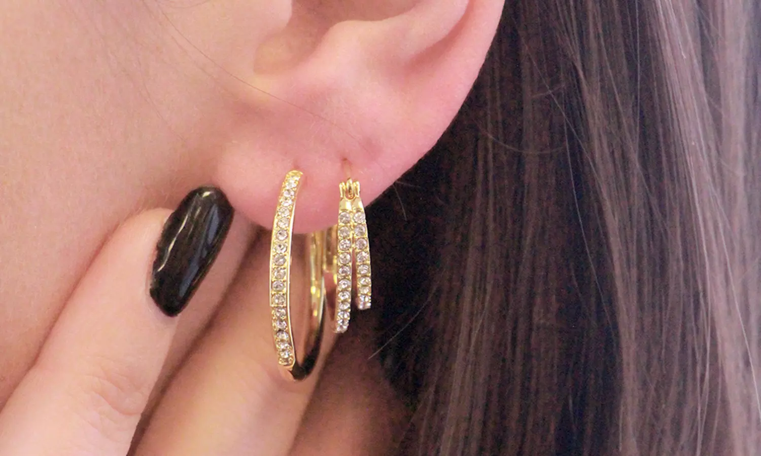 Boucles d’oreilles chic en cristal