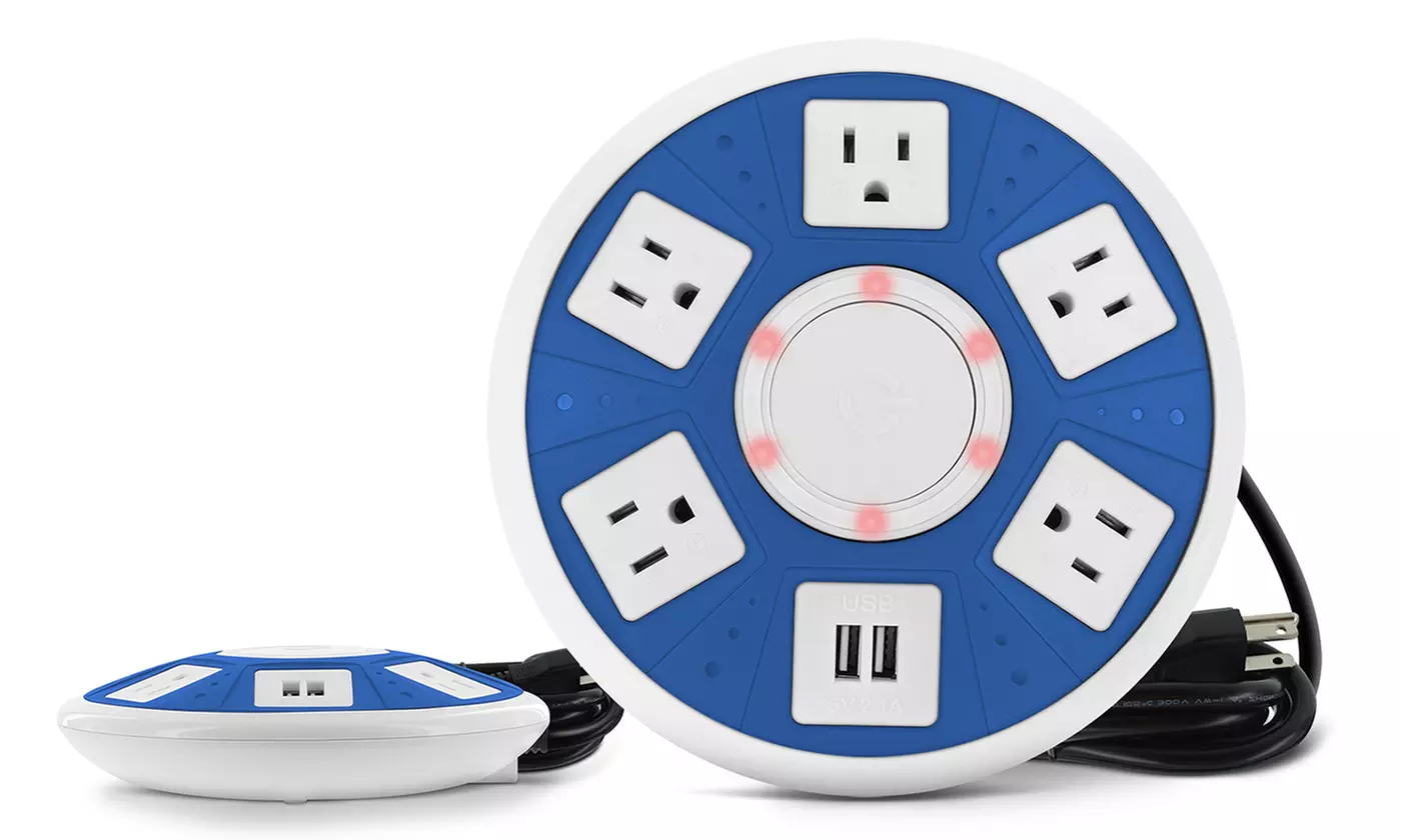 Aduro Surge Power Dome 5 Outlet Dual USB Charging Station - Second Medium