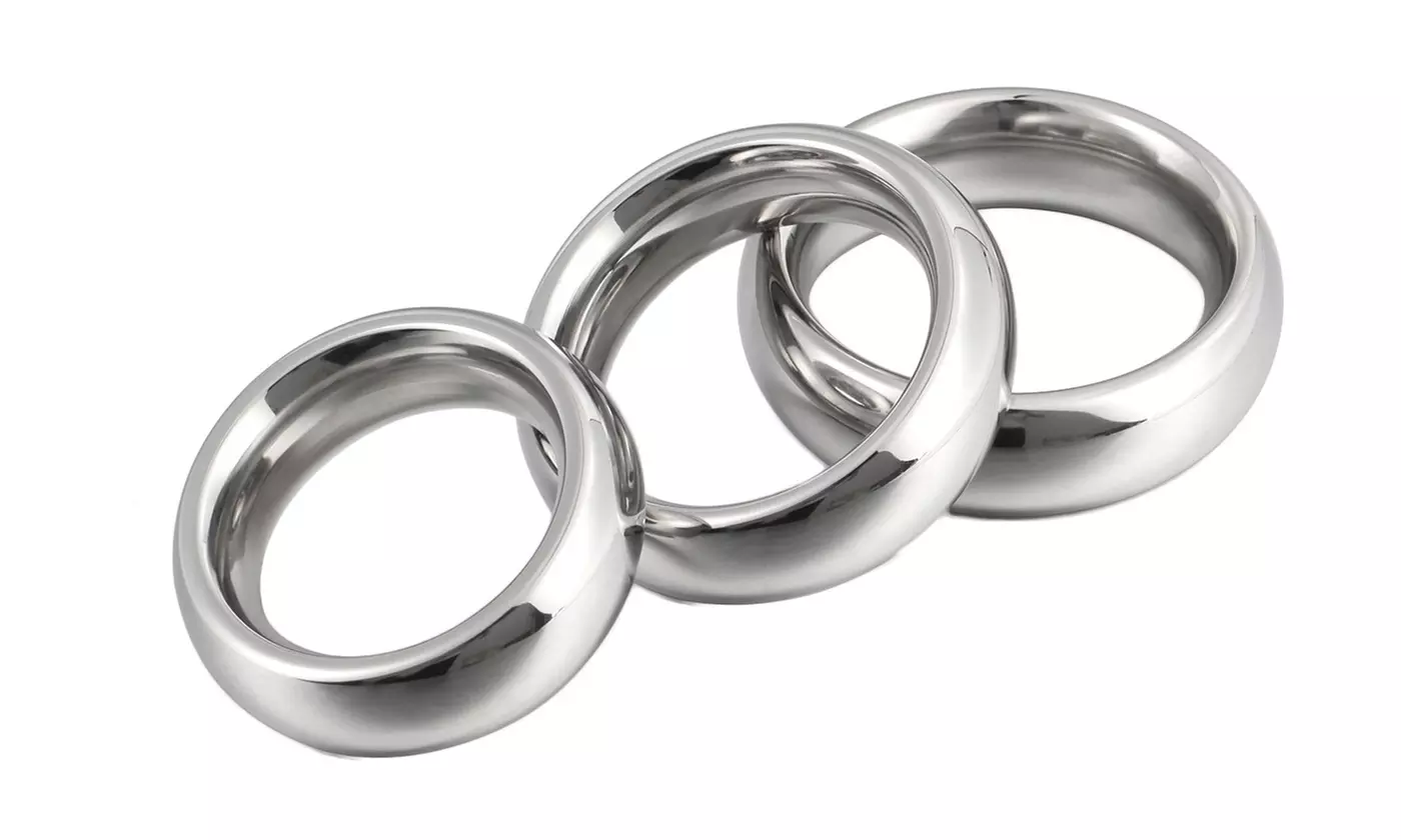 Stainless Steel C-Ring Penis Enlarger Erection Stay-Hard Sex Toy