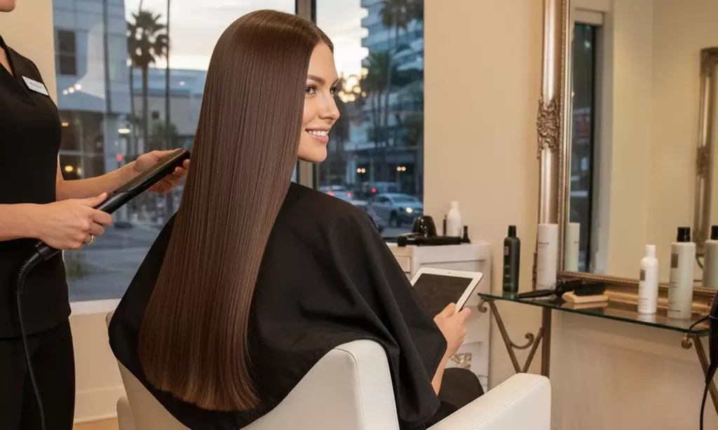 One Brazilian Keratin Treatment and Blow Dry at Hair & Beauty By Eva 13 (Up To 42% Off) - Primary Image