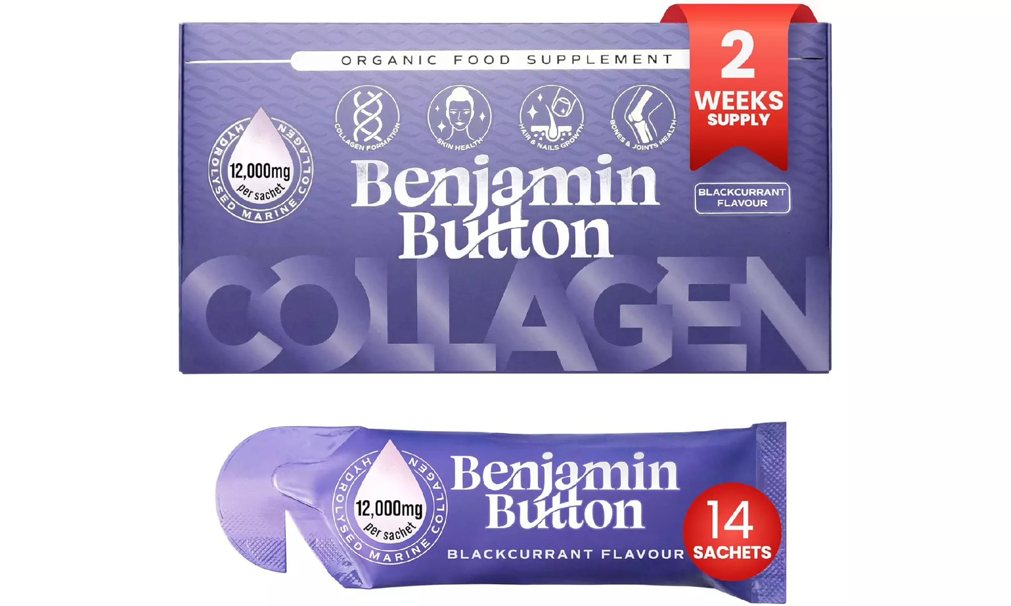 Benjamin Button Liquid Marine Collagen 12,000mg Sachets