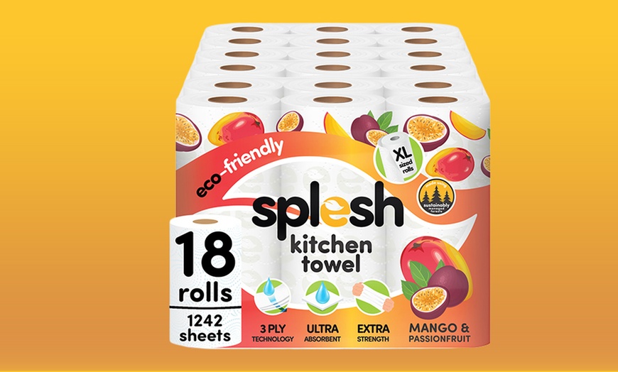 Image 1: 18 Rolls of Splesh Mango and Passionfruit Kitchen Towel