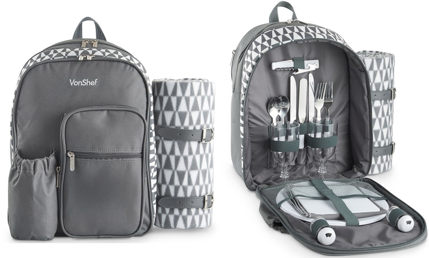 vonshef geo picnic backpack