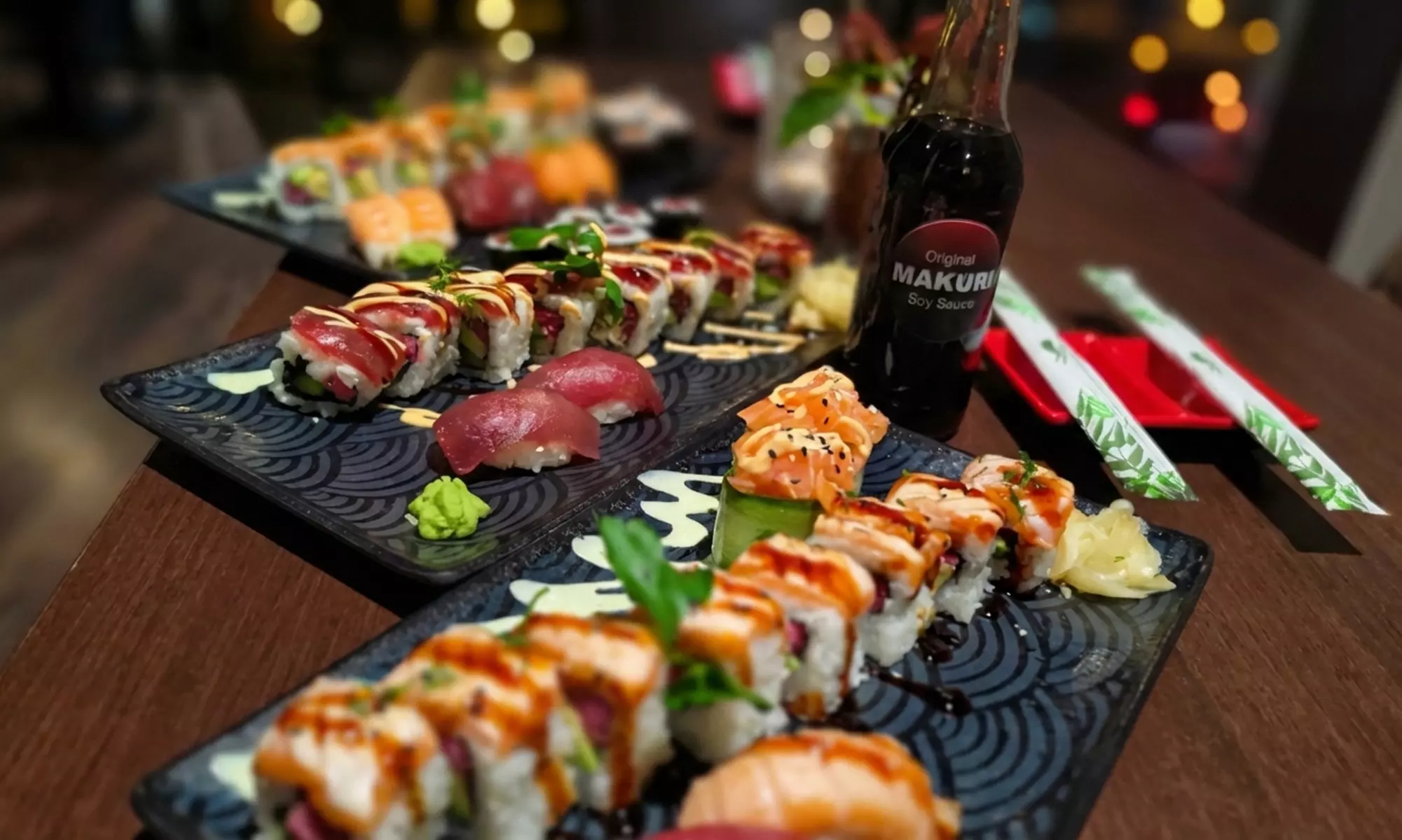 Vorspeise & Sushi-Platte für 2 oder 4 Personen