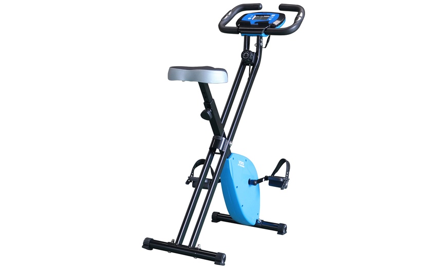 Vivo X Trainer Foldable Cardio Fitness Exercise Bike with Tablet Holder