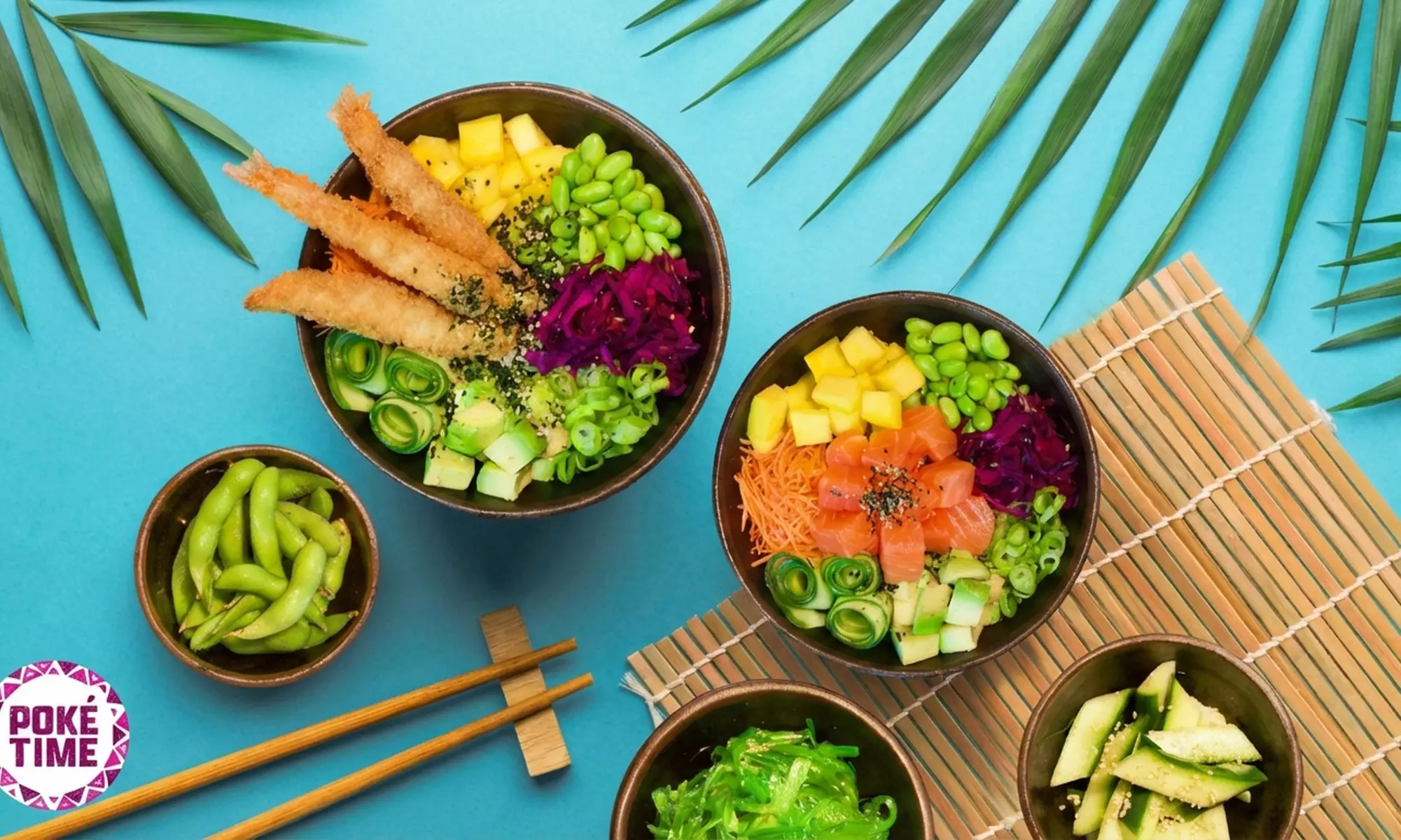 Happiness that sticks: sushibox of poke bowl met snack afhalen