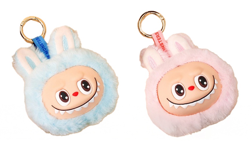 Image 20: Labubu Inspired Plush Keychain Dolls