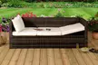 Rattan-Effect Sofa Lounger with Optional Cover - Image 5
