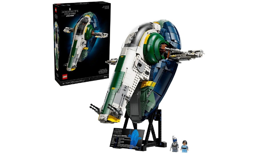 Image 1: LEGO Star Wars Jango Fett's Starship Model with 2970 Pieces