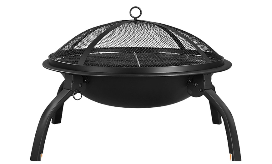 Image 4: Portable Outdoor Fire Pit and Grill