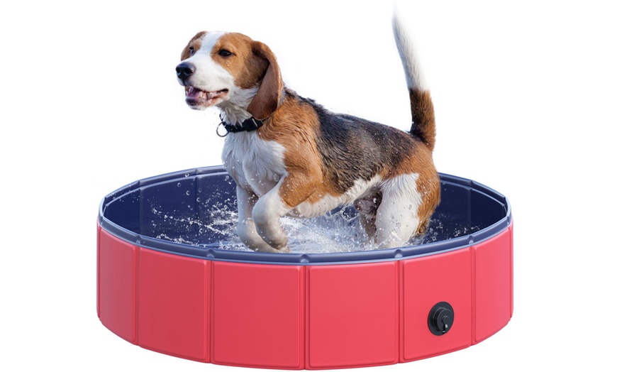 Image 7: PawHut Round Pet Paddling Pool in Various Sizes