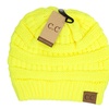 Image 34: Cheveux Corp. Women's Solid Classic CC Beanie