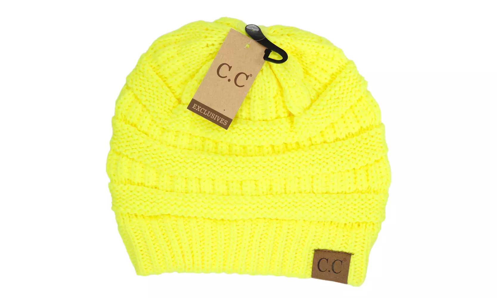 Cheveux Corp. Women's Solid Classic CC Beanie