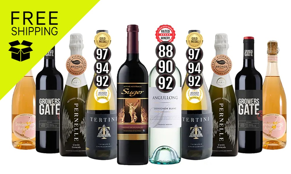 Backyard Wine Tasting Red & White Wines Mixed - 10 Bottles