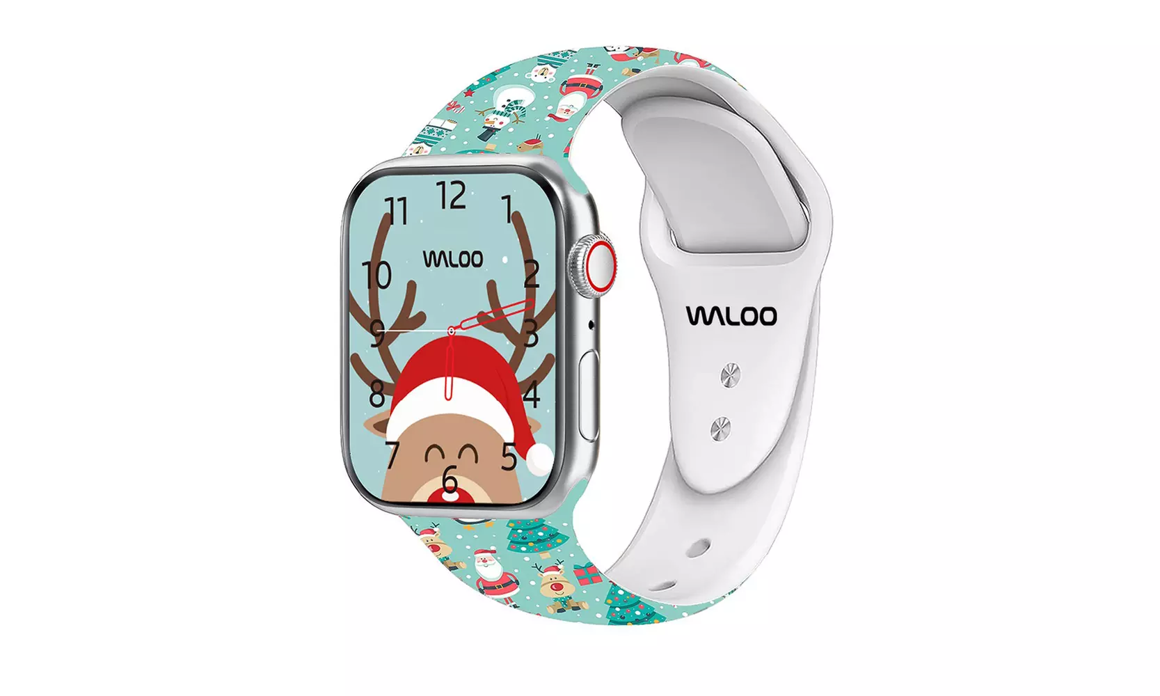 Waloo Christmas Silicone Sport Replacement Band For Apple Watch - All Series