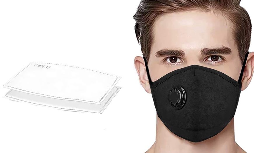 Image 2: Reusable Face Mask with Filters