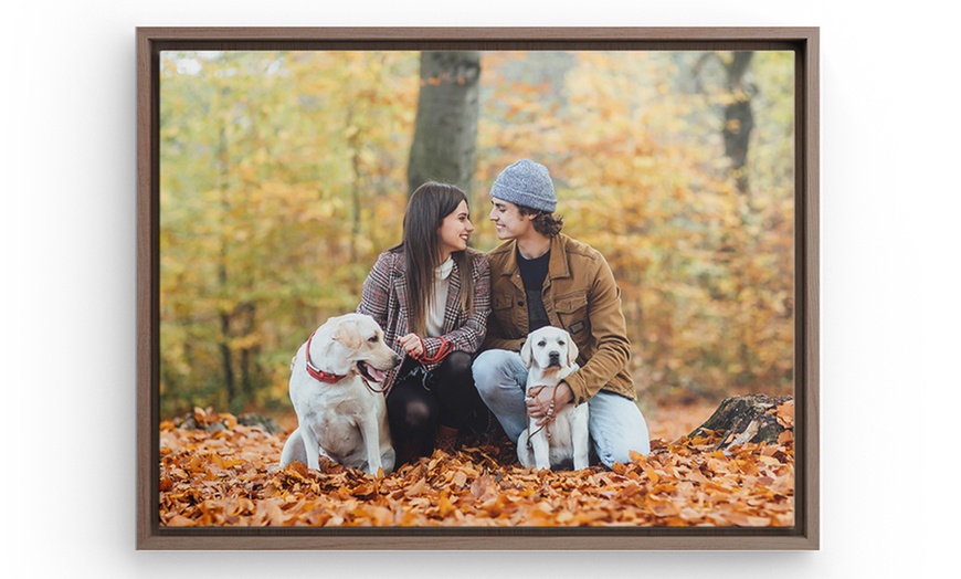 Image 7: Personalisierbare Foto-Leinwand im Rahmen