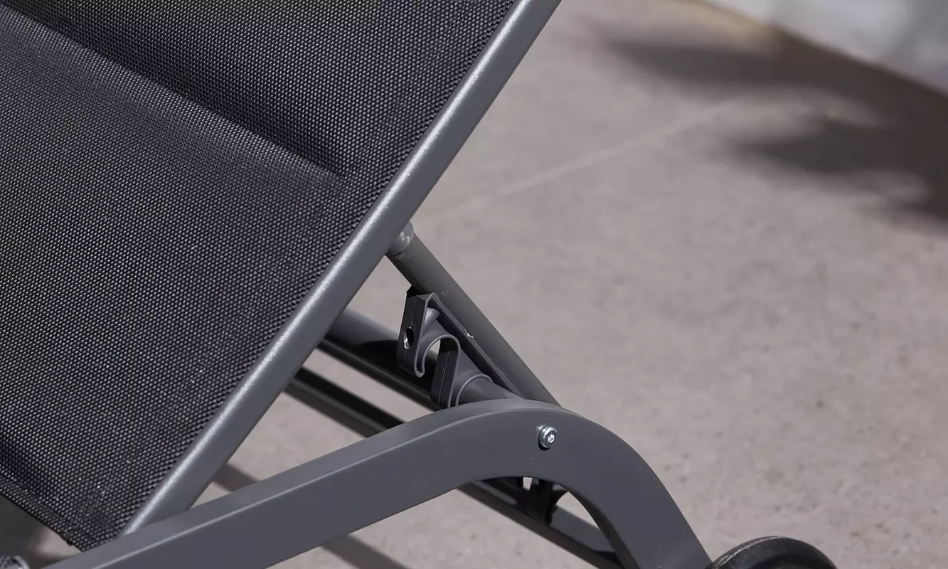 Lot de 2 transats en aluminium AUCKLAND, Kokoon