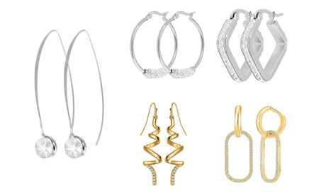 SC Crystal oorbellen naar keuze met Swarovski®-kristallen: B2790-ARGENT