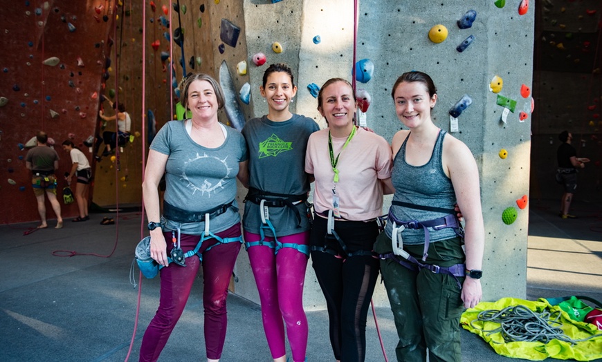 Image 4: Indoor Climbing at Triangle Rock Club; Guided Climbing for 1 or 2