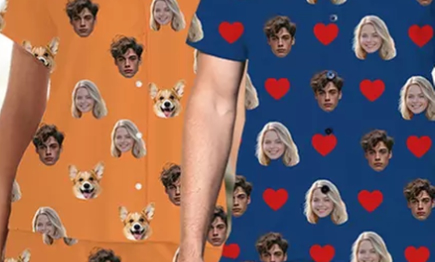 Image 8: Custom Photo Pajama Set from Justyling — Full or Half Set