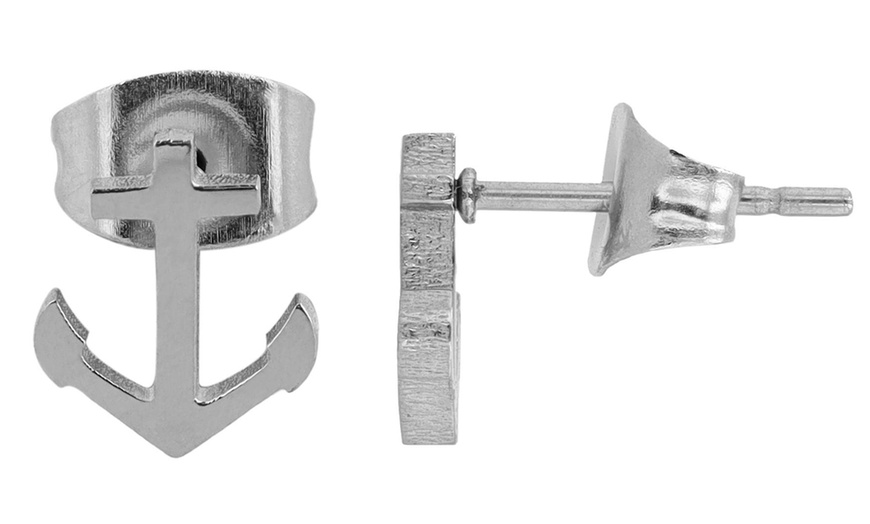 Image 63: Akzent Edelstahl-Ohrstecker für Damen