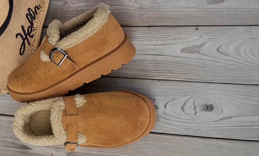 Image 3: Warm Fleece Lined Ankle Boots