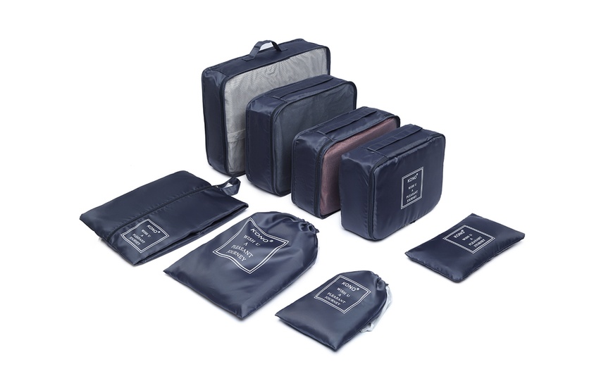 Image 6: KONO 9-Piece Travel Set Cabin Suitcase And Organizer Bags
