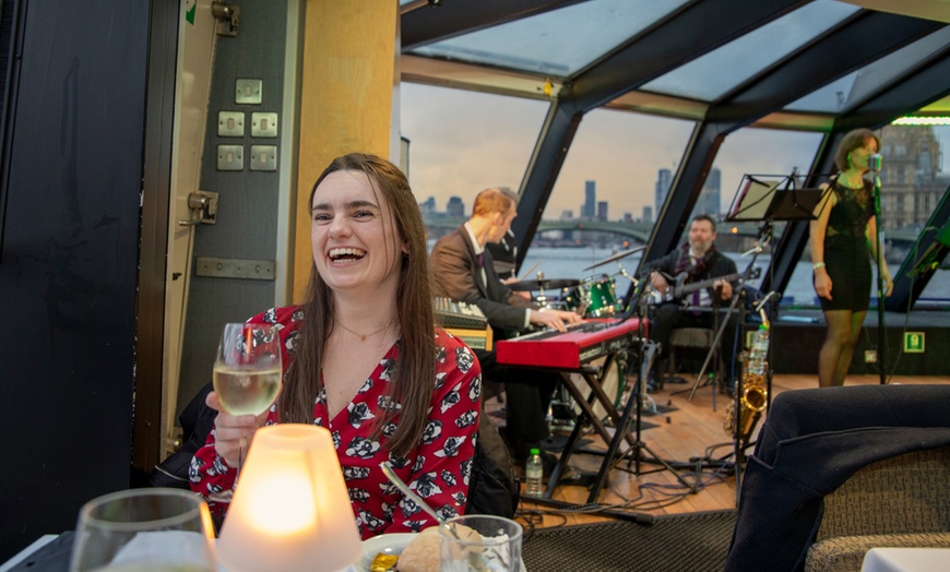 Image 19: One Adult Ticket to Thames Jazz Dinner Cruise